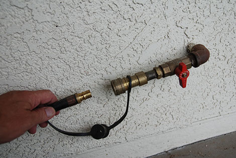 BBQ gas line connector