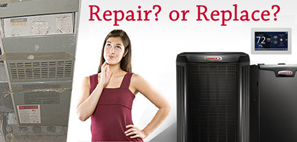 repair or service the furnace?
