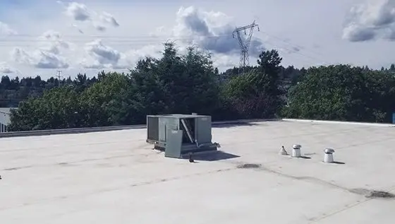 Commercial rooftop gas heating units