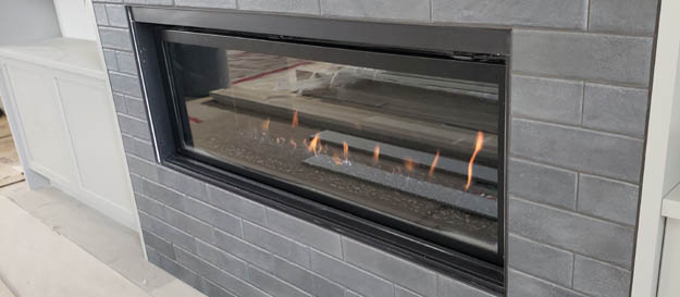 Traditional  fireplace