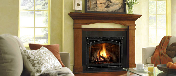 cozy fireplace